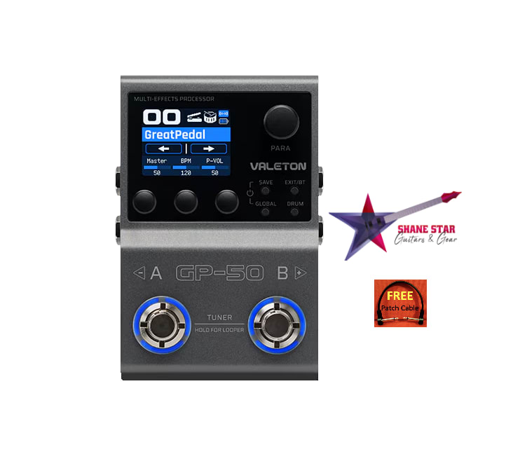 Valeton GP-50 NOW IN STOCK Compact Multi-Effects Processor/NAM & IR Loader 100 High-Quality Effects