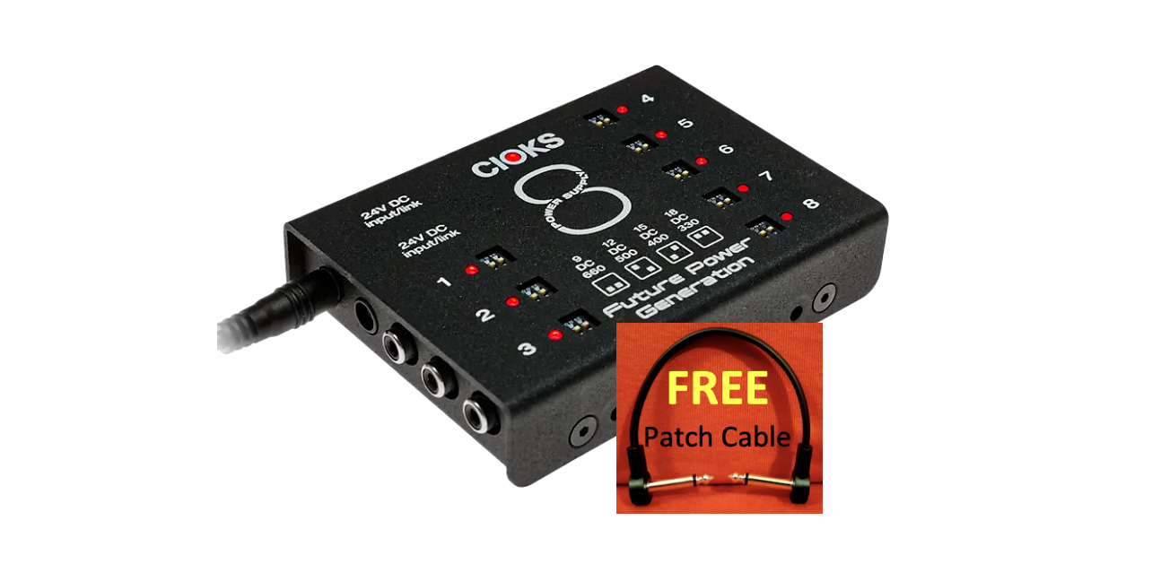 CIOKS C8e Pedal Power Expansion WATCHLIST OFFER! Expand Your DC7⚡Switchable Outputs:9,12,15,18Volts +Cables