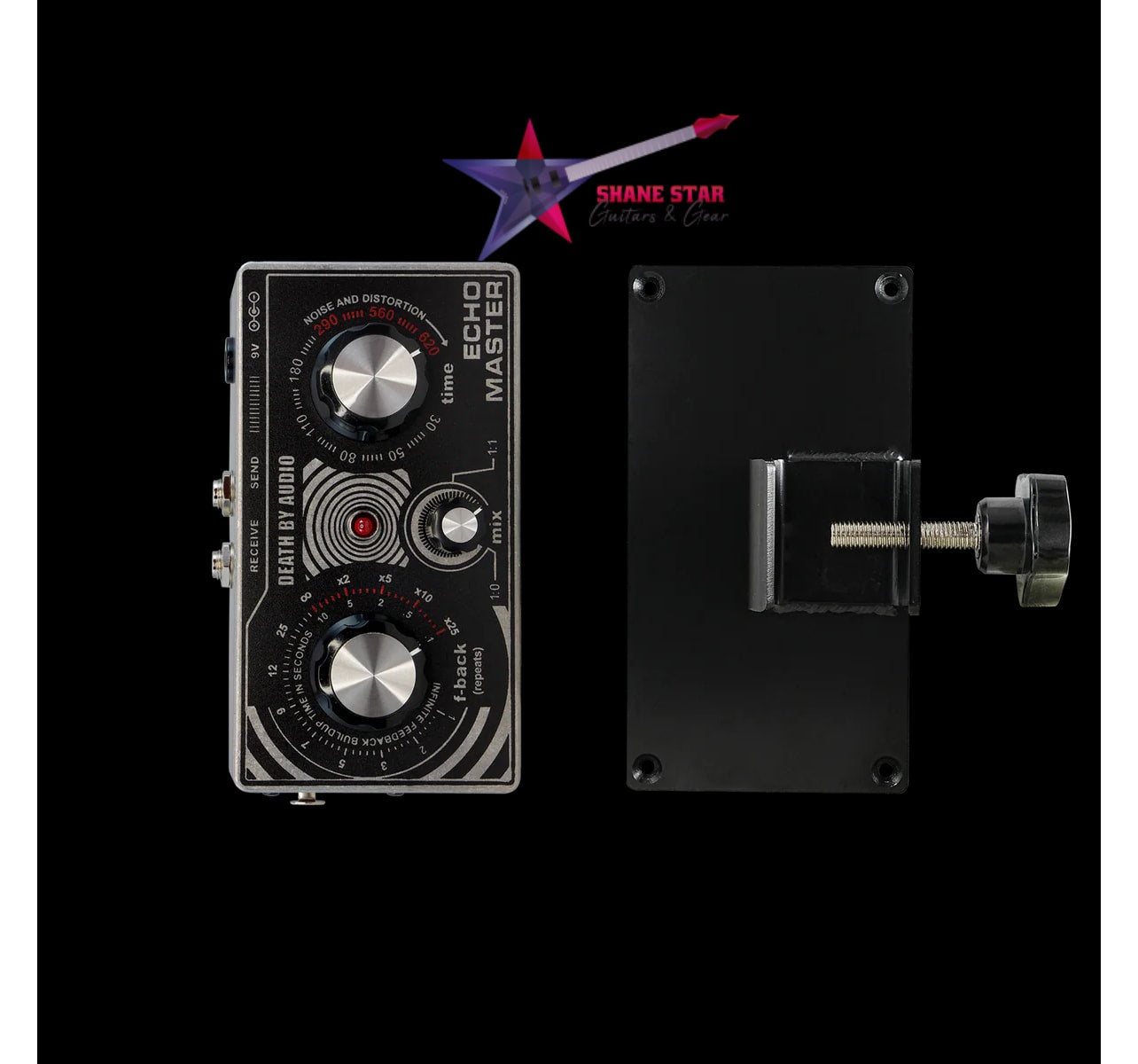 Death By Audio Echo Master With Mic Stand Clip & Power Supply Included🎙Vocal PreAmp And Delay