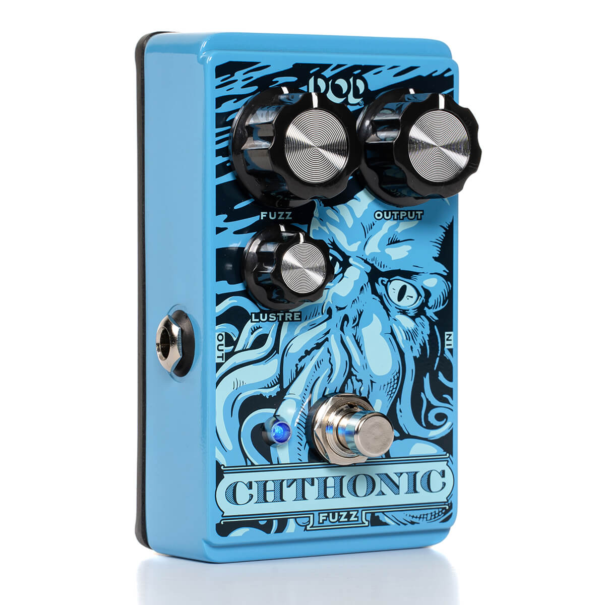 DOD Chthonic Fuzz Pedal Fudgy Sludgy Fuzz Tones Designed With Brighter Guitars & Bright, Clean Amps In Mind