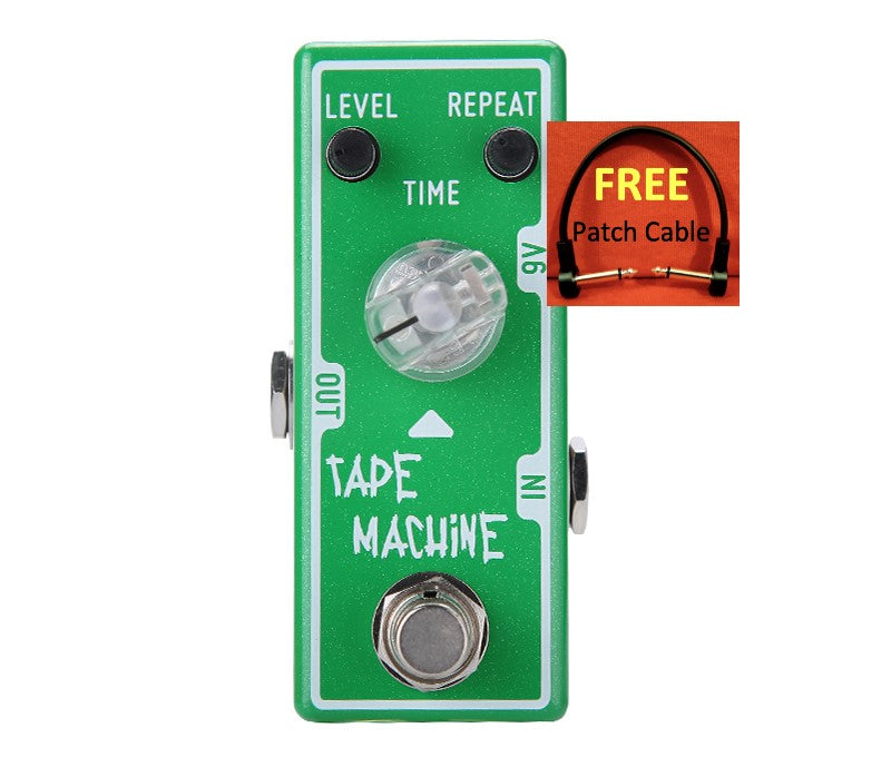 Tone City Tape Machine Delay Pedal High Quality Effect In Rugged Metal Housing!