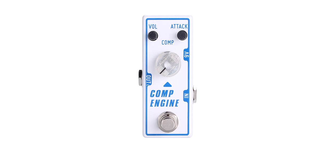 Tone City Comp Engine Compressor/SustaineršClear, Low-Noise Character With Wide Dynamic Range Of Compression From Gentle To Squashed Sounds