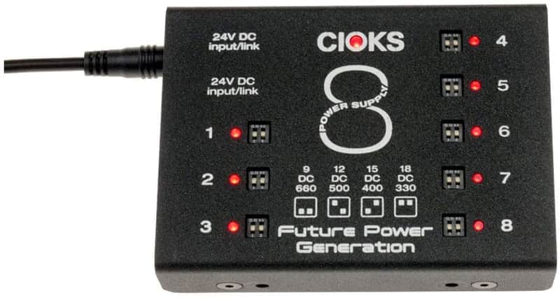 CIOKS C8e + GRIP Mount Bracket WATCHLIST OFFER! For PedalTrain Boards Pedal Power Expansion Expand Your DC7 Switchable Outputs:9,12,15,18Volts +Cables