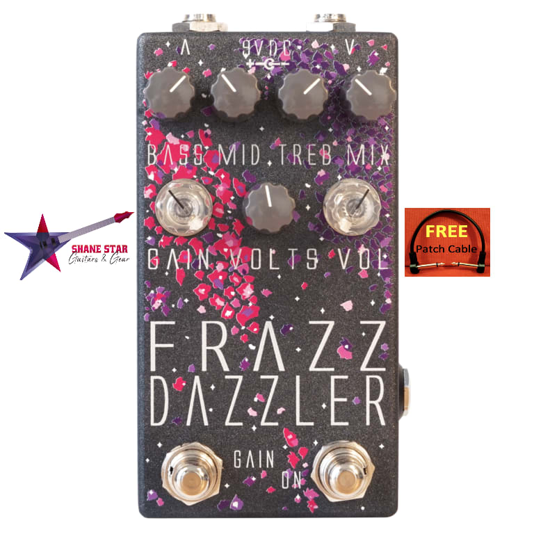 Dual Channel Fuzz Pedal! Dr. Scientist Frazz Dazzler V2 Premium Wide Range Fuzz Tones+3 Band EQ