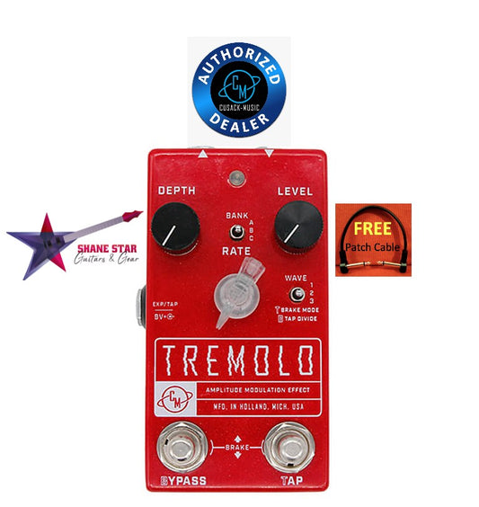 Cusack Music Tremolo AME 2.0 (WATCHLIST OFFER) MODULATION EFFECT🎶Advanced Features Set: Tap Tempo, Multiple Waveforms, Brake Mode, And More!