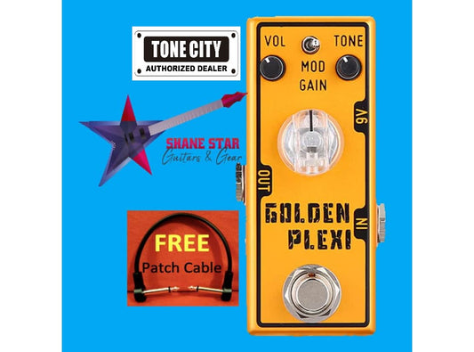 Tone City Golden Plexi V2 MOD SWITCH V2025 Legendary British Amp Crunch to High-Gain Distortion!!