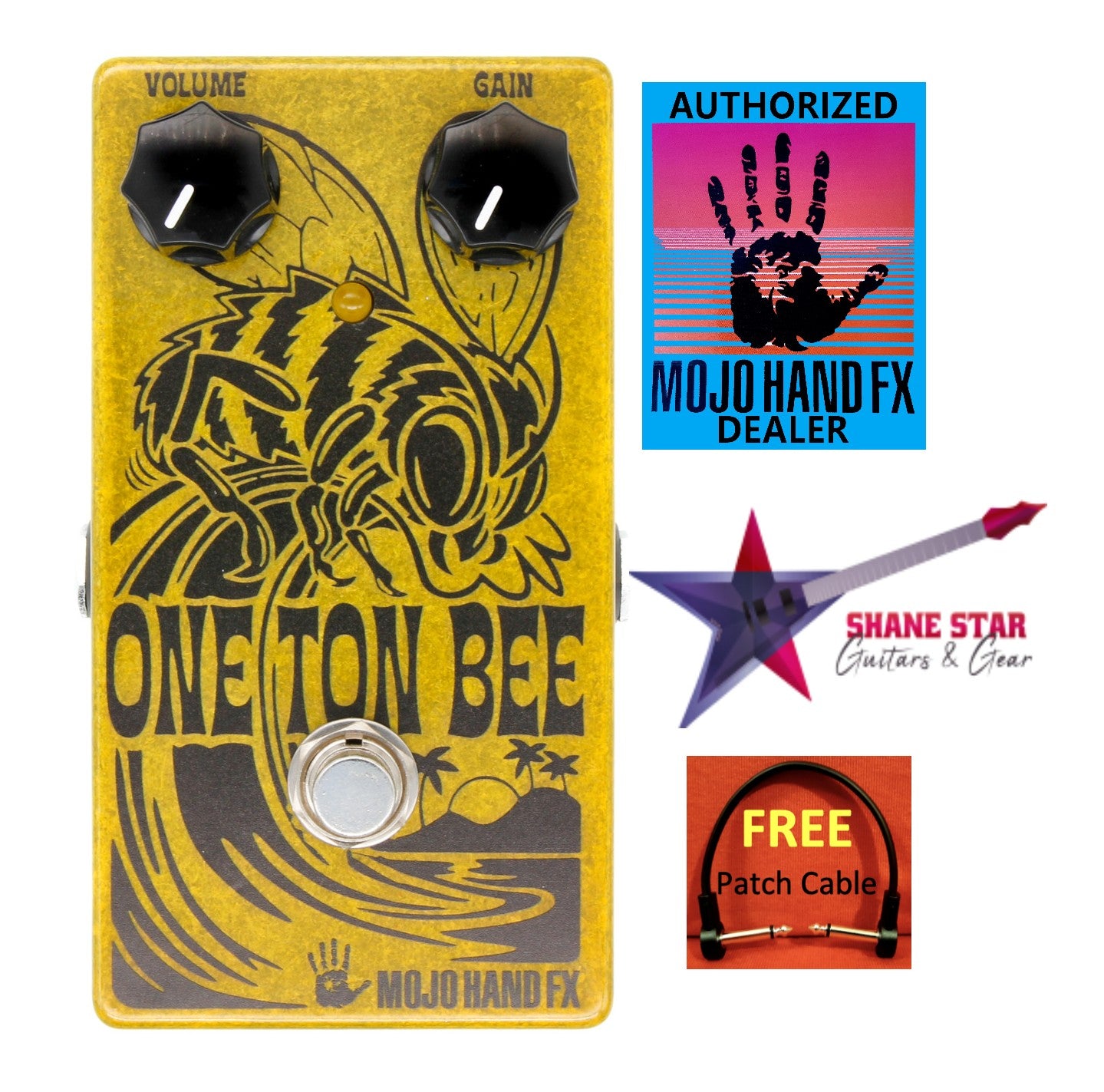 FUZZ🐝Mojo Hand FX One Ton Bee🐝Gnarly, Nasty Fuzz🔊Yet A Bit More Musical