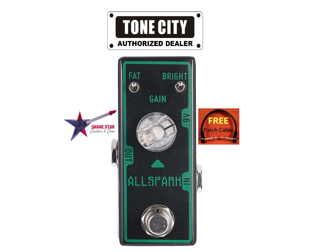 Tone City All Spark "Xotic" Style Boost🔊natural-sounding volume boost!