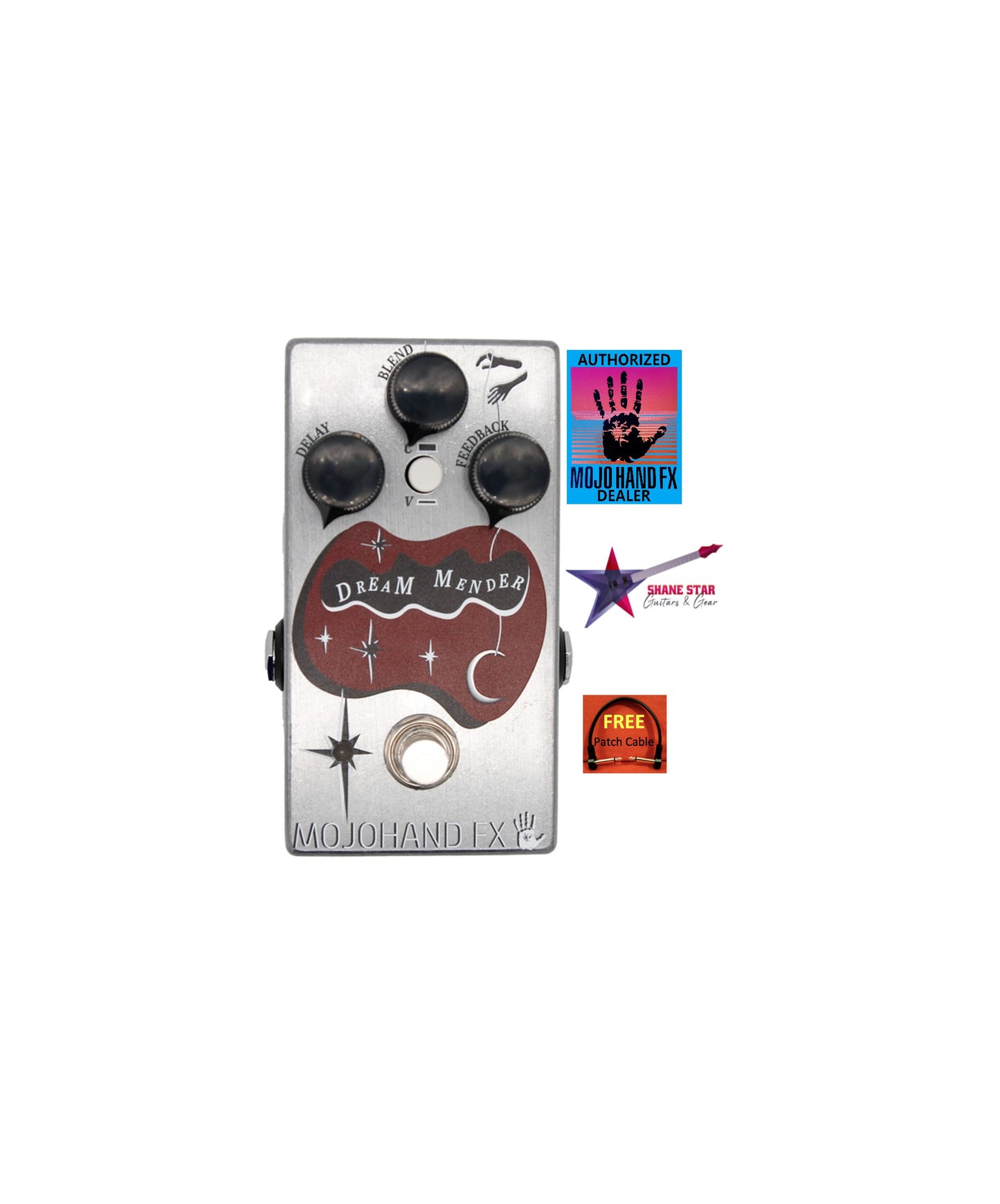 Chorus/Vibrato/Delay🎶 Mojo Hand FX Dream Mender🎶Emulates Famous DMM+Clearer Repeats&Longer Delay Time