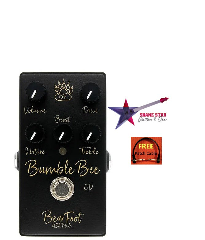 Bearfoot FX Bumble Bee Cranked Tweed Drive Authentic Fender Tweed Combo Tone⚡Sweet Upper Mid Bark To Push The Bumble Bee Into Singing, Sweet, Tight Solo Land!
