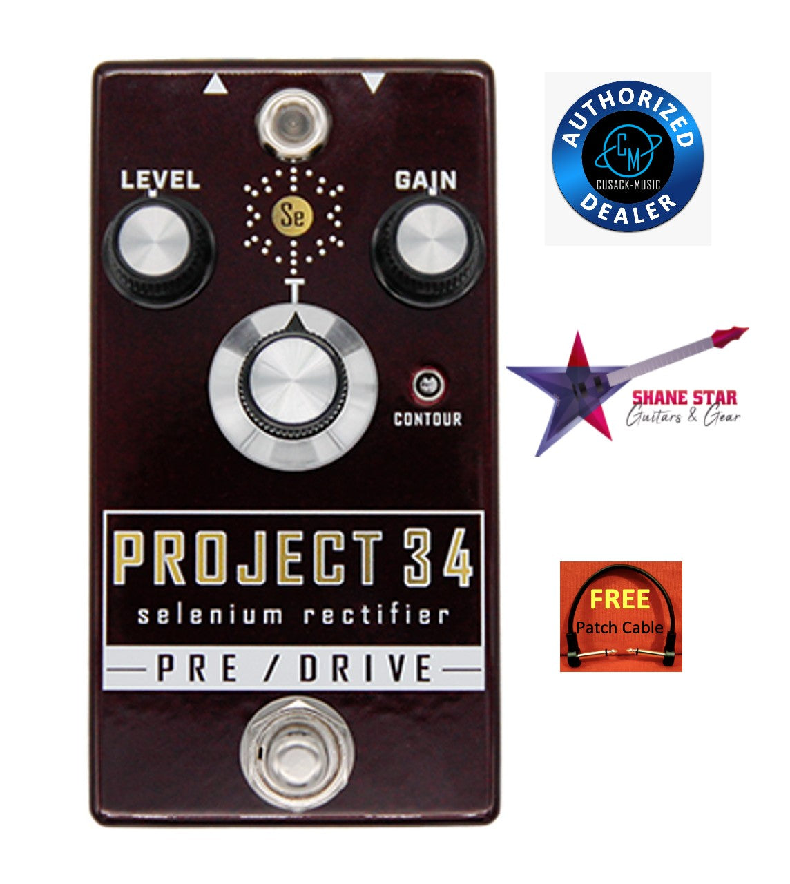 Cusack Music Project 34 (WATCHLIST OFFER) Boost, Pre-Amp, Compression, Light Overdrive!⚡At The Heart Of This Pedal Is A Selenium Rectifier!