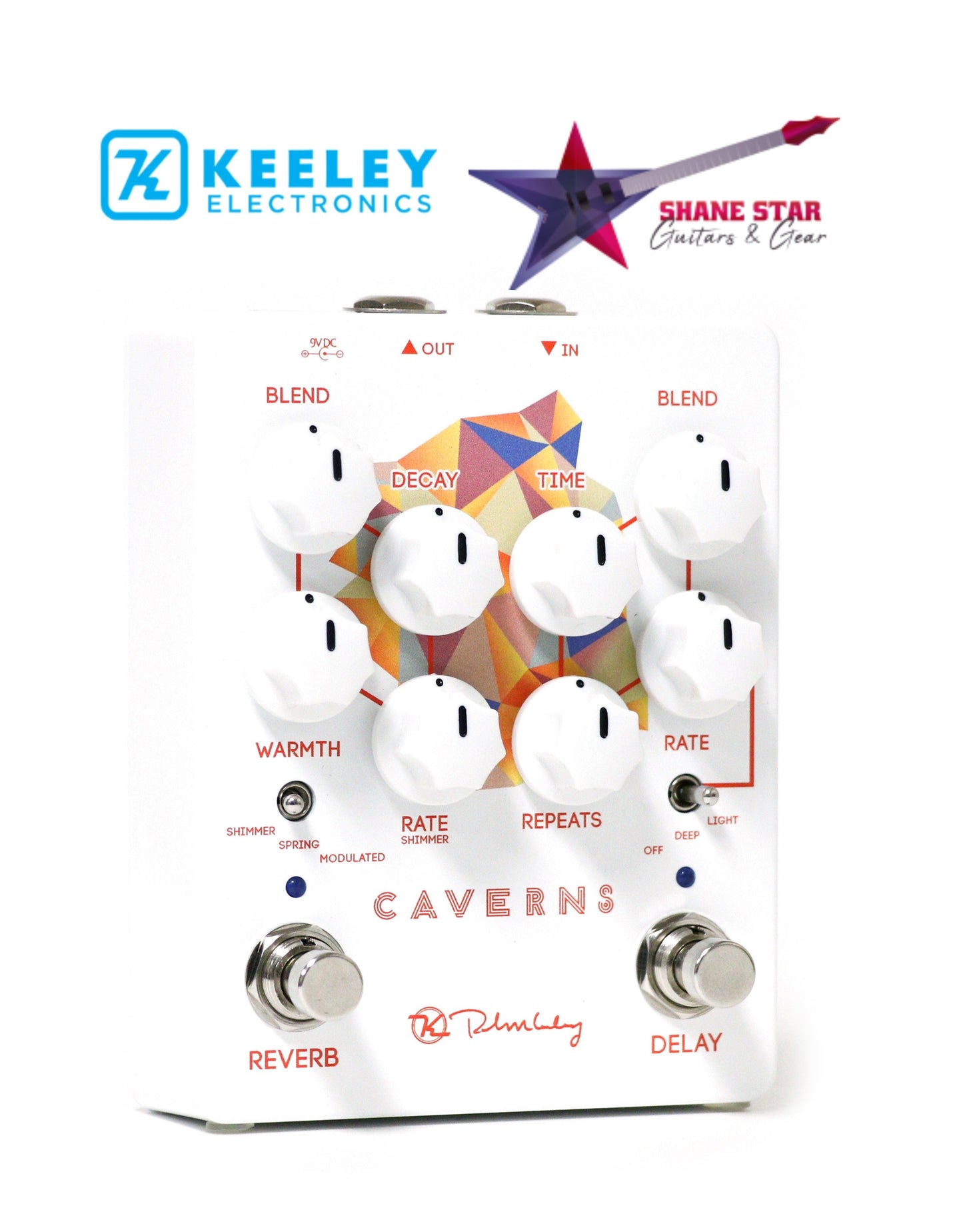 Keeley Caverns Reverb/Delay Analog-Style Tape Delay With Modulation Options + Spring, Shimmer or Modulated Reverb!