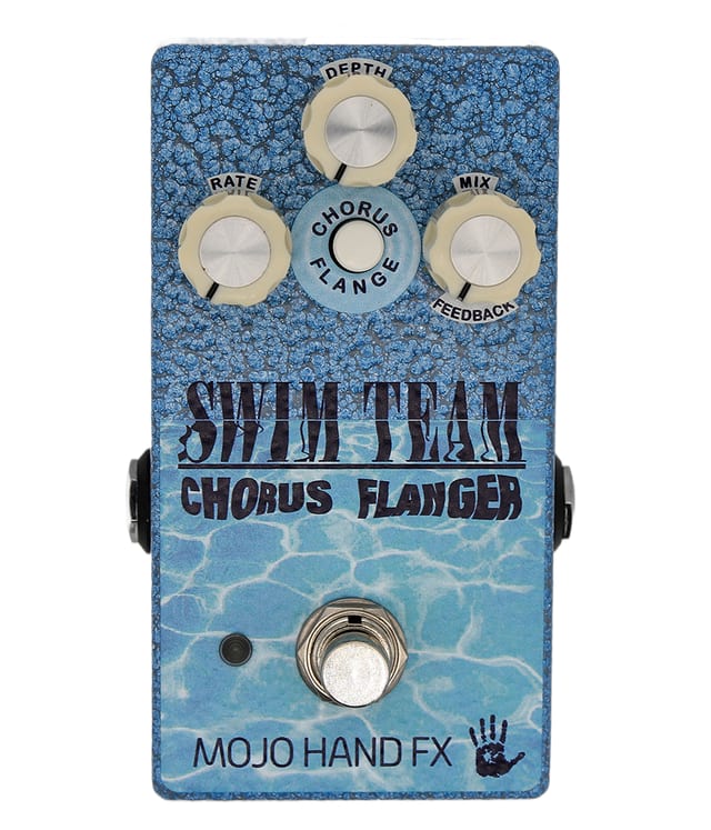 Mojo Hand FX Swim Team In Baja Blue(LIMITED EDITION COLOR)🏊‍♂️Chorus/Flanger Pedal! Quad Chorus Design+Flanger,Push Button Select"Swimmy SoundFX"