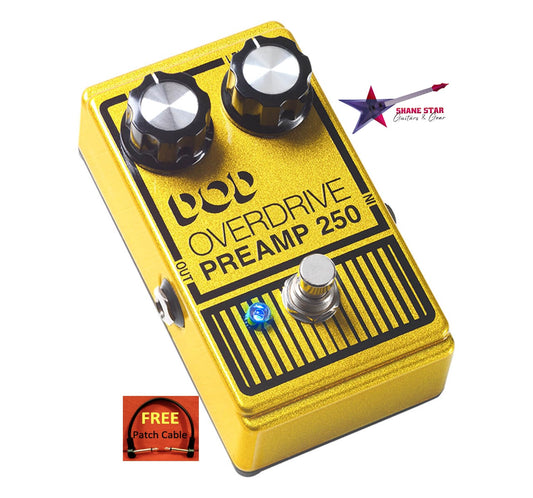 DOD Overdrive Preamp 250 Legendary Analog Overdrive Reissue Classic Returns With Vintage Correct Parts & Modern Functionality