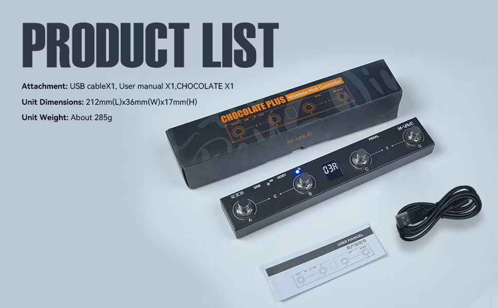 Valeton GP-5(WATCHLIST OFFER)+M-Vave Chocolate PLUS Midi Controller Bundle