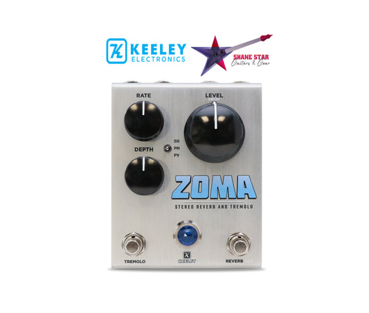 Keeley Zoma Stereo Reverb/Tremolo Our Most High-Fidelity Pro Reverb & Tremolo!