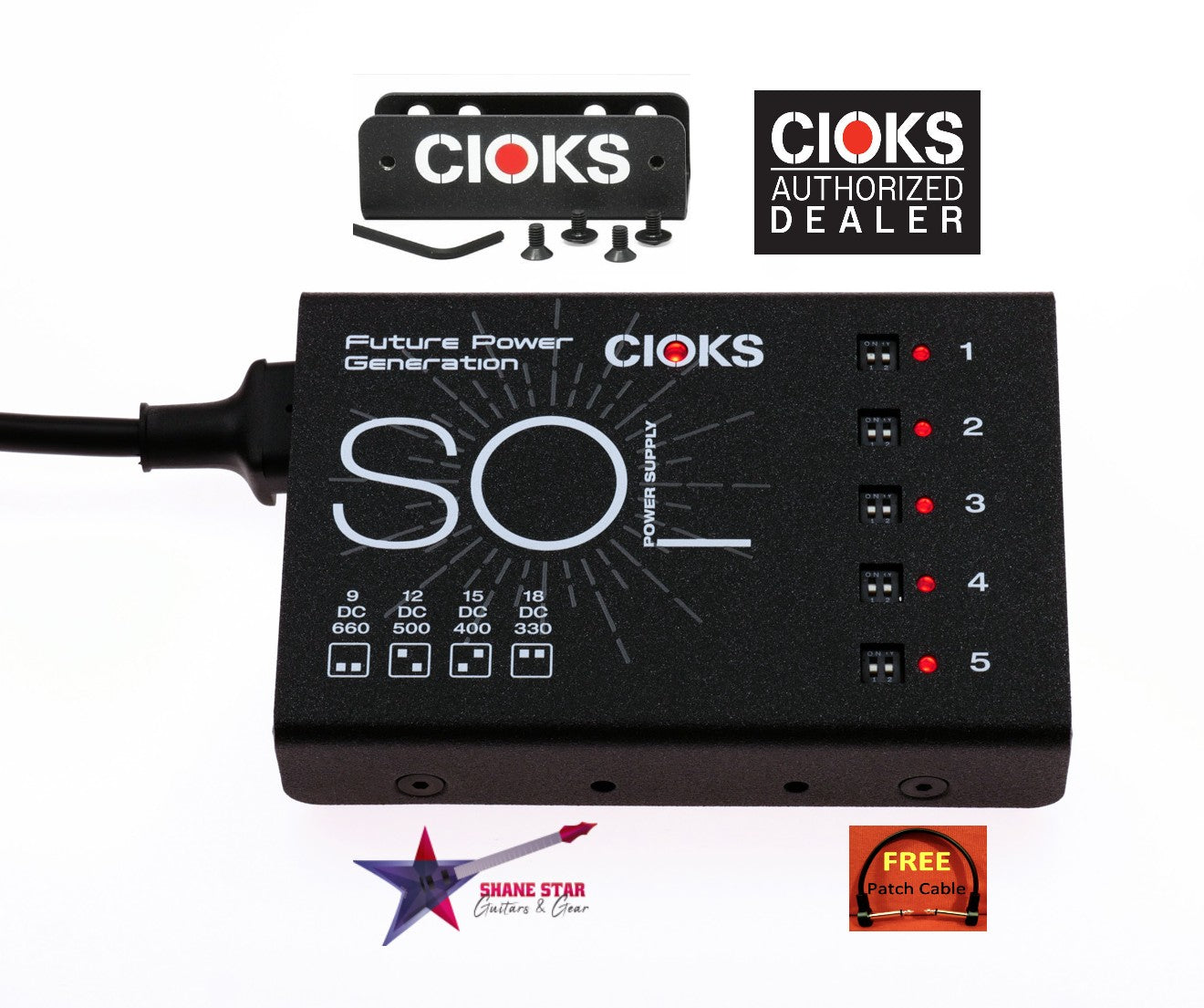 CIOKS SOL + Grip V2 WATCHLIST OFFER! Bracket For Mounting To Pedaltrain Boards