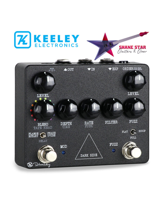 Keeley Dark Side Workstation V2 with Effect Order Switch. David Gilmore Style Fuzz, Delay and Modulation.