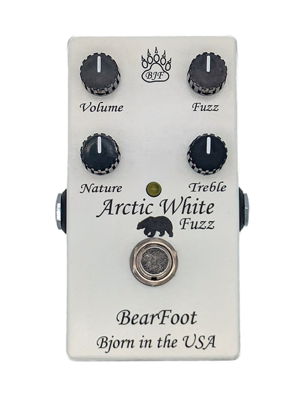Bearfoot FX Arctic White Fuzz V2 Bjorn Juhl Design, Pedalboard Friendly Silicon Fuzz!