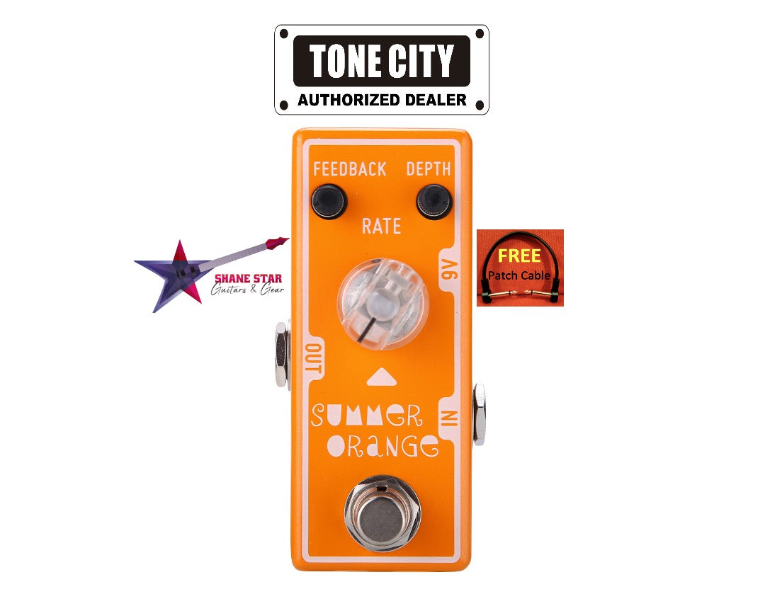 Tone City Phaser Summer Orange  Classic Four-Stage Phase MOSFET Triode!