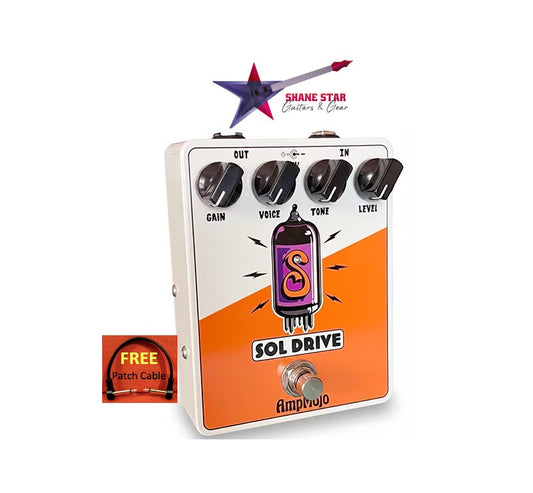 AmpMojo Sol Overdrive With A Tung-Sol 12AX7 Pre-Amp Tube! Adds A Level Of Harmonic Complexity