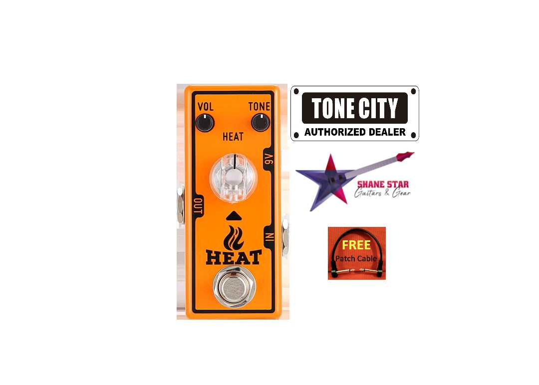 Tone City Lil Heat Overdrive Pedal Greg Koch Design With Boost Circuit & More Gain