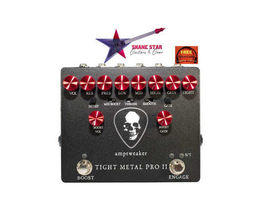 Amptweaker Tight Metal Pro ll📢BACK IN STOCK! +Gate, Balanced DI, Cab Sim, Headphone Output + 3 Loops
