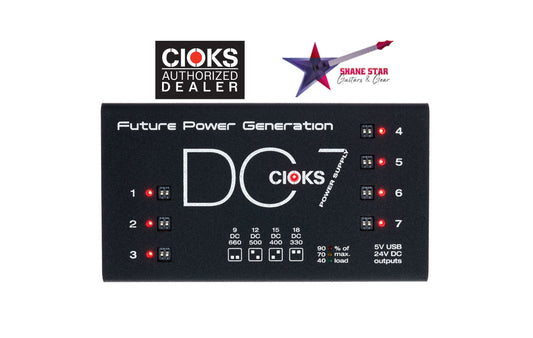 CIOKS DC7 Pro Power⚡WATCHLIST OFFER⚡7 Isolated Outlets+PowerMeter,12 Flex Cables