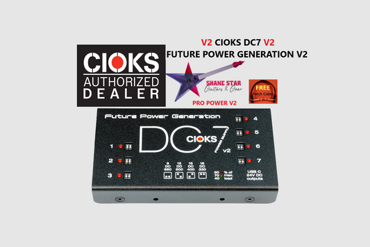 CIOKS DC7 V2⚡Power All Your Pedals+High-Current FX & Devices Like Line6 HX Series & Neural DSP Quad Cortex+New 5-Volt USB-C Port