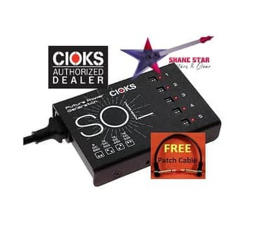 CIOKS Sol Pedal Power (WATCHLIST OFFER) Selectable Voltage,5 Isolated Outlets,9 Cables