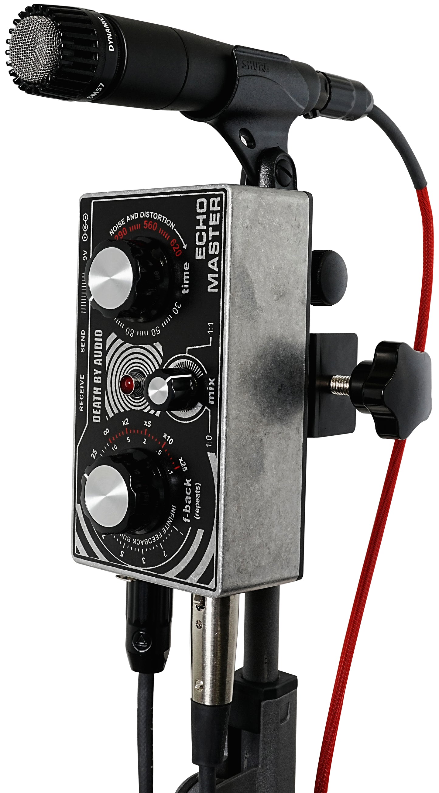 Death By Audio Echo Master Mic Stand Clip V3 Replaces The Backplate of The Echo Master To Attach To Your Mic Stand.