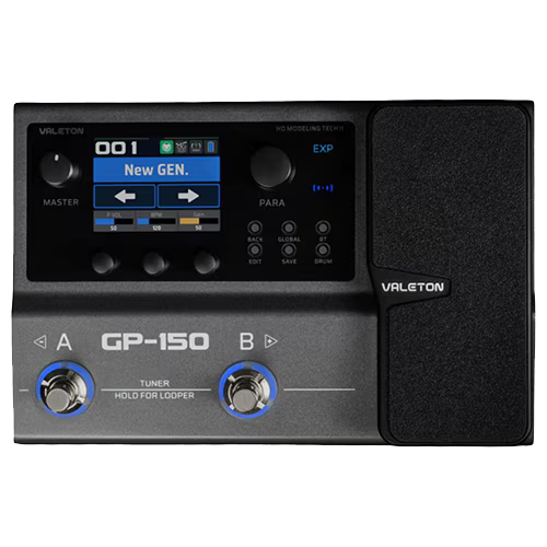 Valeton GP-150(IN STOCK USA DEALER)Multi-Effects Processor NAM (Neural Amp Modeler)Battery, Over 200 Premium Effects Second-Generation HD Modeling Technology