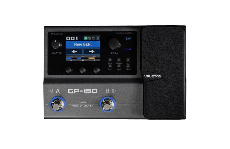 Valeton GP-150(IN STOCK USA DEALER)Multi-Effects Processor NAM (Neural Amp Modeler)Battery, Over 200 Premium Effects Second-Generation HD Modeling Technology