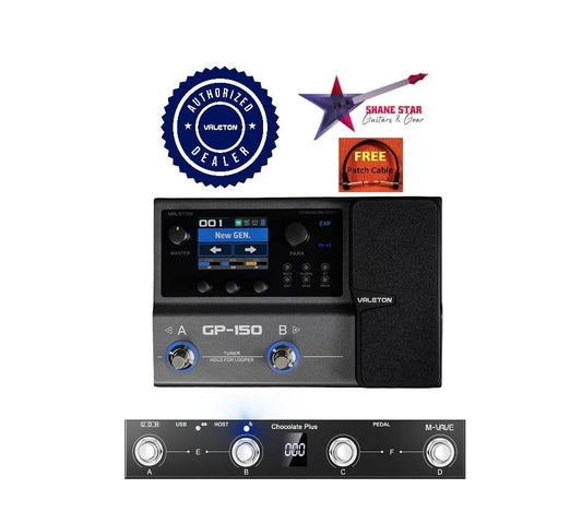 Valeton GP-150 Multi-Effects+M-Vave Midi Controller Bundle🎛️(IN STOCK USA DEALER)NAM (Neural Amp Modeler)Battery, Over 200 Premium Effects Second-Generation HD Modeling Technology