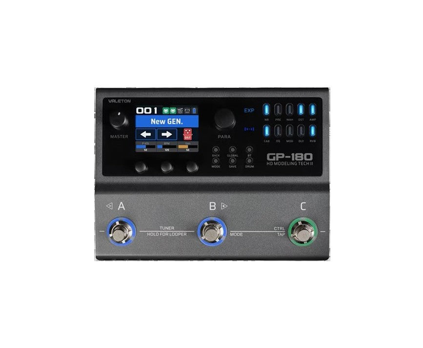 Valeton GP-180(IN STOCK USA DEALER)Multi Effects Processor Latest SnapTone Technology NAM(Neural Amp Modeler) File Conversion, Battery, Over 200 Premium Effects Second-Generation HD Modeling Technology
