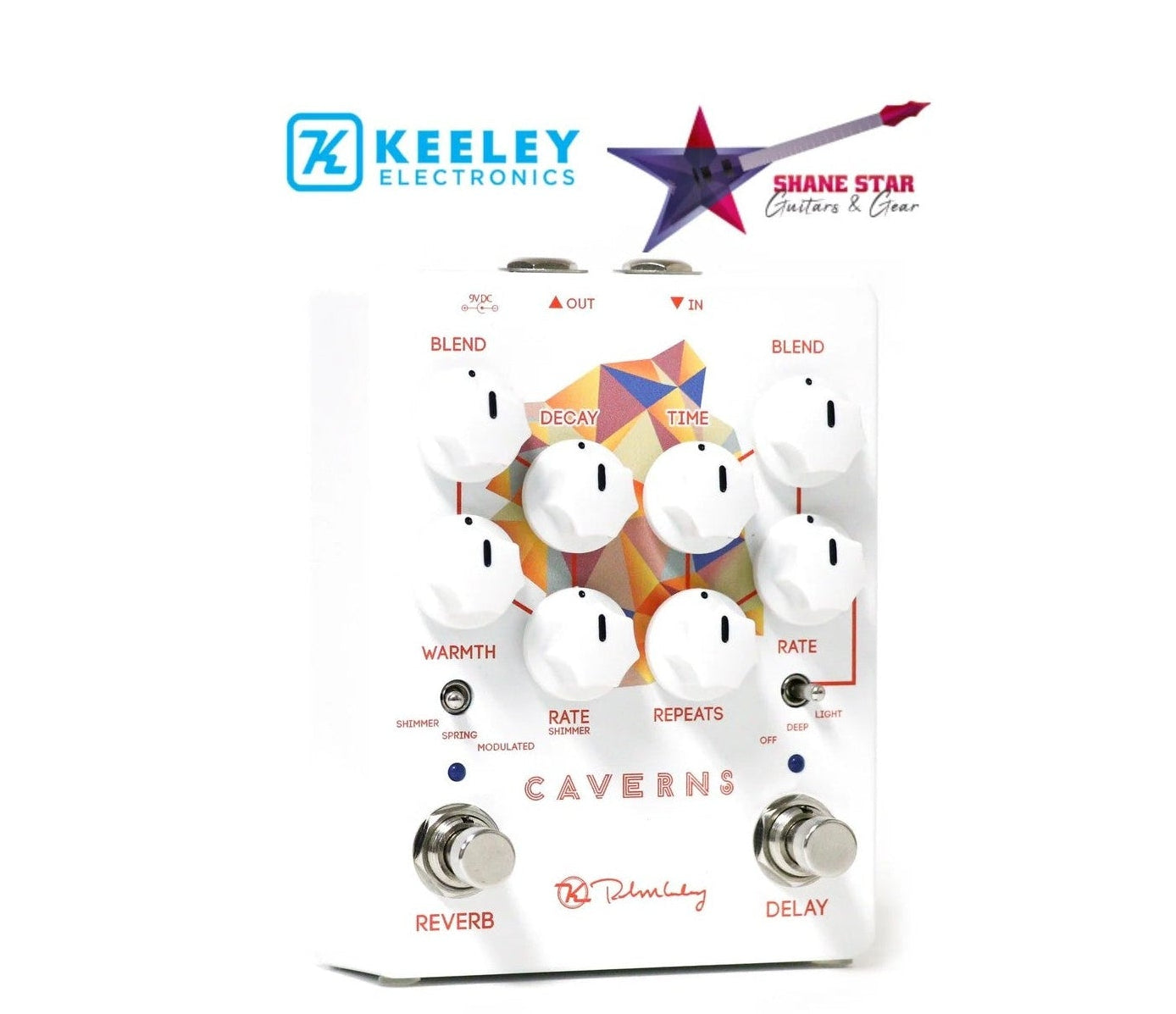 Keeley Caverns Reverb/Delay Analog-Style Tape Delay With Modulation Options + Spring, Shimmer or Modulated Reverb!
