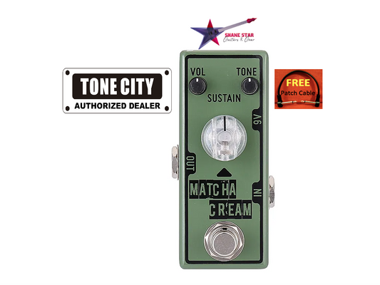 Tone City Matcha Cream Fuzz⚡DOOM⚡Fuzz! Smooth, Saturated Fuzz, Singing Sustain🎛Versatile Tone Range