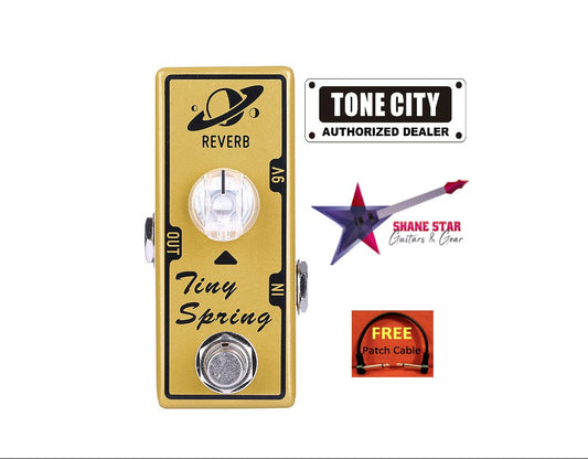 Tone City Tiny Spring V2🎶Classic Fender Style Amp Reverb To 'Cavernous' Surf Rock Sounds!