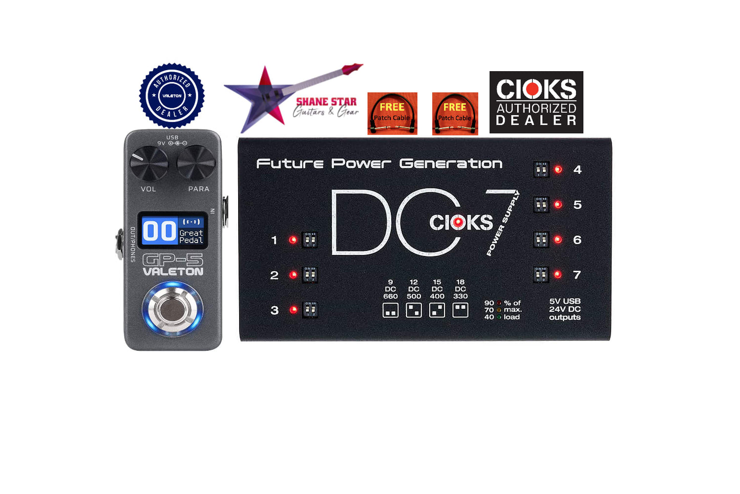 CIOKS DC7 Power Supply + Valeton GP-5 WATCHLIST OFFER! Multi FX Bundle