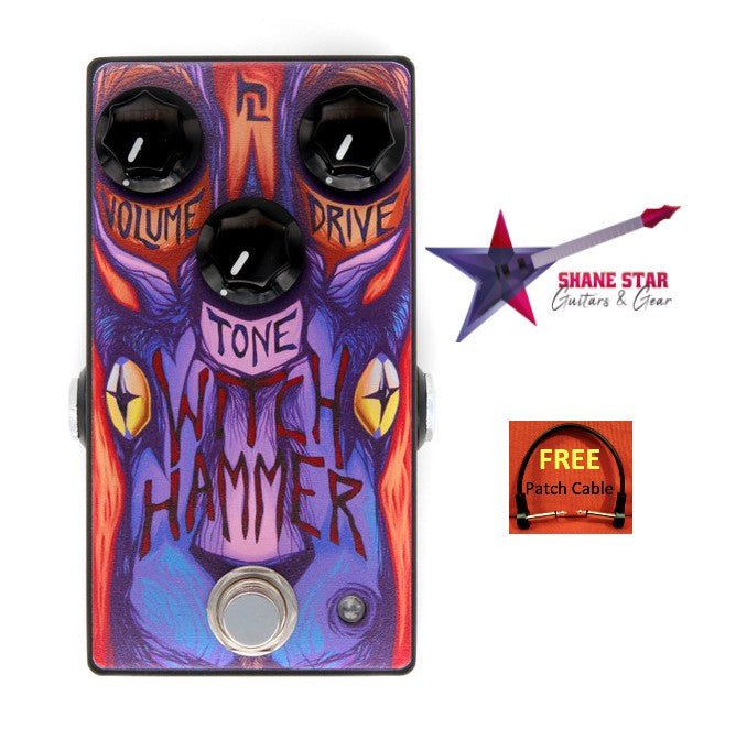 Haunted Labs Witch Hammer Transparent Overdrive Features Asymmetrical Clipping Extended Low-End Range