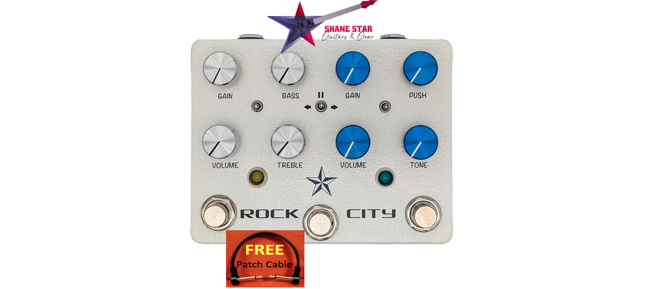 Mojo Hand FX Rock City(WATCHLIST OFFER)DUAL OVERDRIVE "Pozze" Switching System, Series/Parallel Order Switching, Left & Right Circuits Compliment Each Other