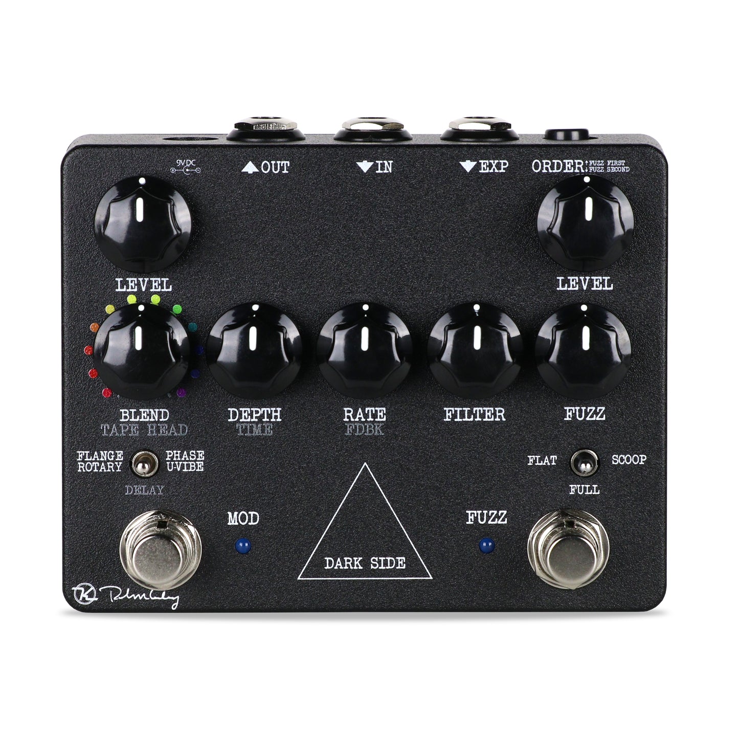 Keeley Dark Side Workstation V2 with Effect Order Switch. David Gilmore Style Fuzz, Delay and Modulation.