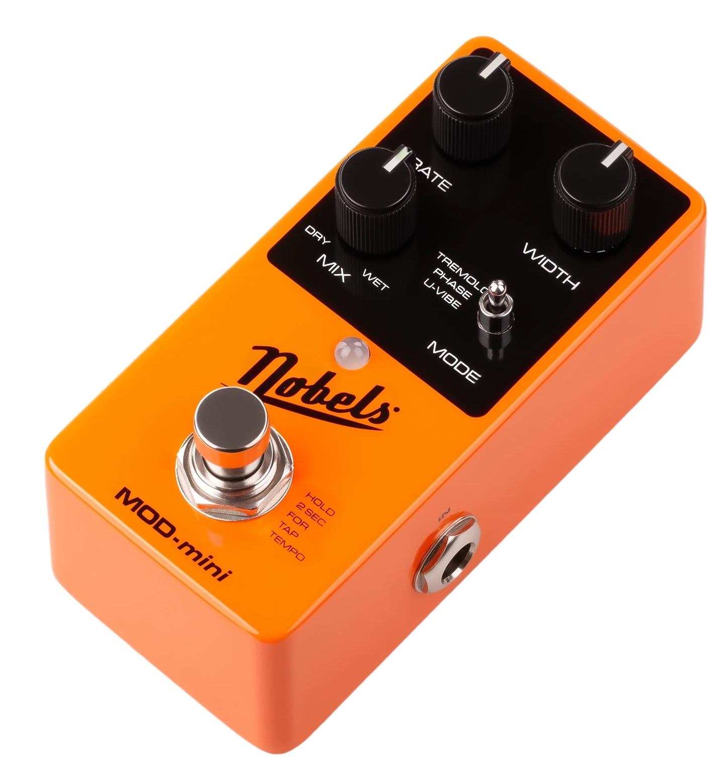 Nobels MOD-mini WATCHLIST OFFER Tremolo Phaser & U-Vibe + Tap Tempo, Mono Or Wide Stereo Spread