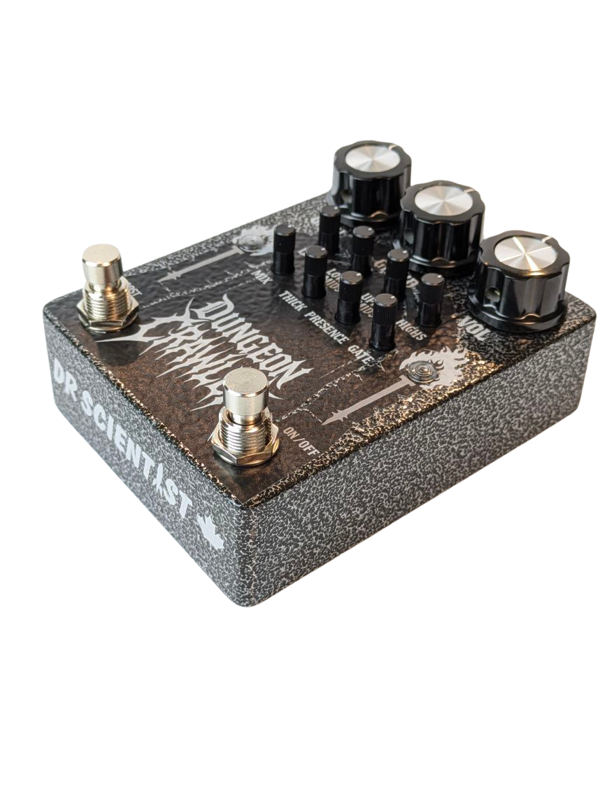 Dr. Scientist DUNGEON CRAWLER(Lowest Serial Numbers In Stock 2 Thru 6)Features A Ton Of Gain, A Ton Of Pick Attack, Deep EQ Controls, Clean Blend & Slick Noise Gate