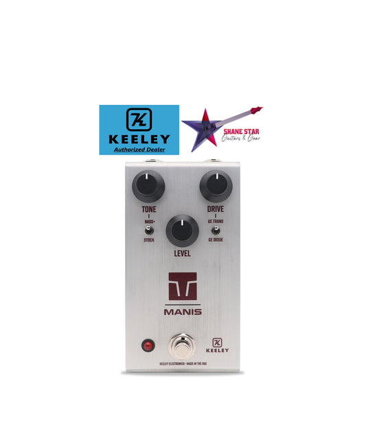 Keeley Manis Overdrive Klone Combines Germanium NOS Transistors And Diodes For More Compression And Saturation