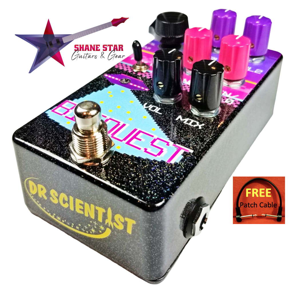 Bit Crush,Infinite Reverb,Pitch Shift,Ring Mod! Dr. Scientist BitQuest Mind Blowing Multi-FX Pedal!