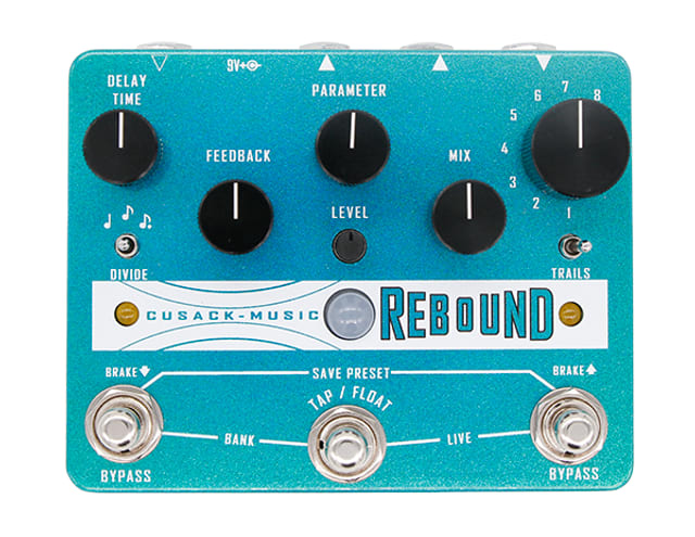 Cusack Music ReBound Multi-Program Delay(WATCHLIST OFFER) Mod, Digi-Pong, Tape, Dual, Reverse, Ducking, Pitch, Space+Tap Tempo, Float & Brake!