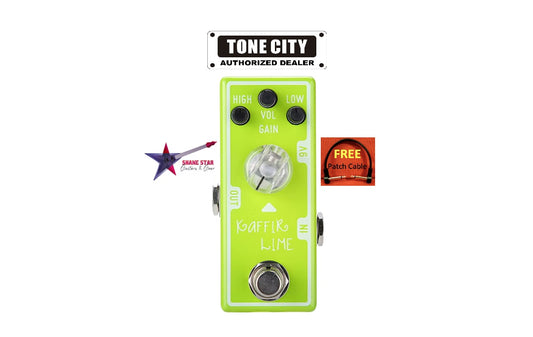 Tone City Kaffir Lime⚡Tube Screamer⚡Style Overdrive With Extended Features
