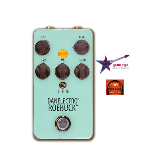 Danelectro Roebuck Distortion(WATCHLIST OFFER)Adds 2 Tasty ­Clipping ­Options Original Tone & Grit
