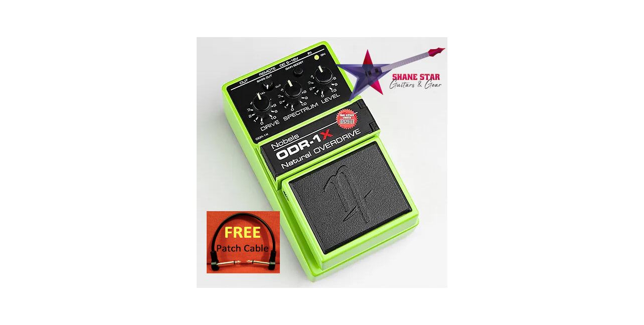 Nobels ODR-1X Natural Overdrive (WATCHLIST OFFER) Hi-Gain Boost + External Bass Cut Pot & Option To Change Between True Bypass Or Buffered Bypass!